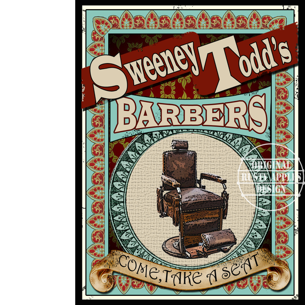 Victorian Crime  "Sweeney Todd Of Fleet Street" Metal Wall Art