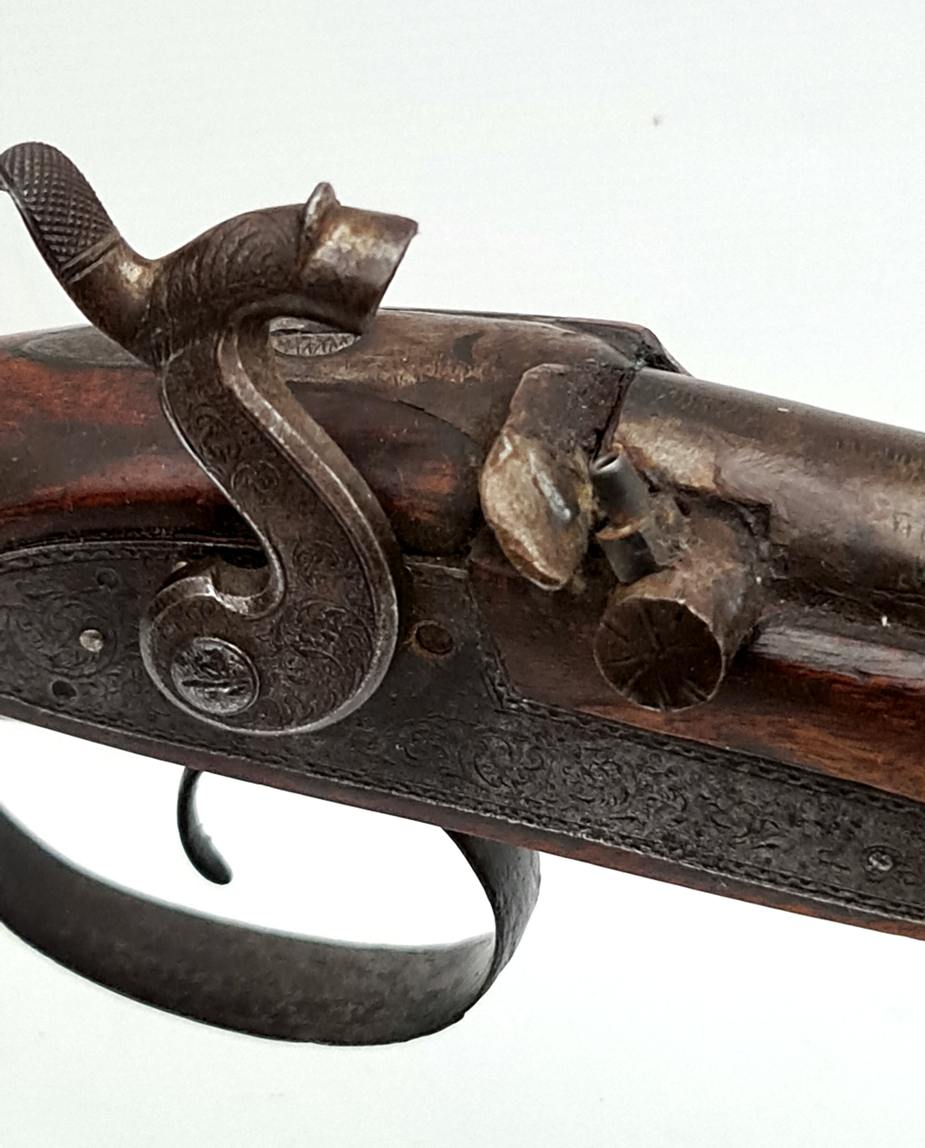 Antique Percussion Musket Whitmore Wolfe Duff & Co