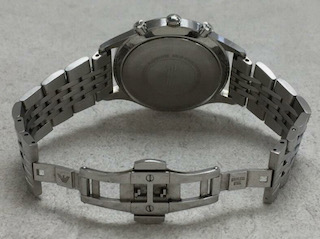 Emporio Armani AR1942 Men's Silver Bracelet Chronograph Watch
