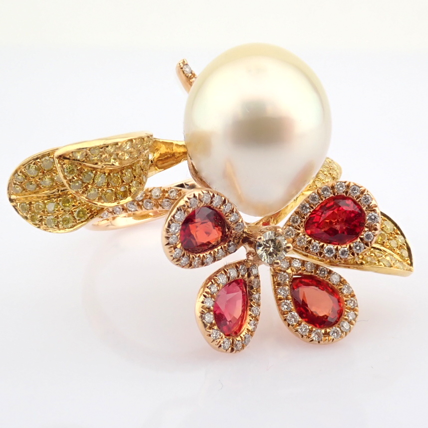 Natural Diamond 18K Rose/Pink Gold Ring