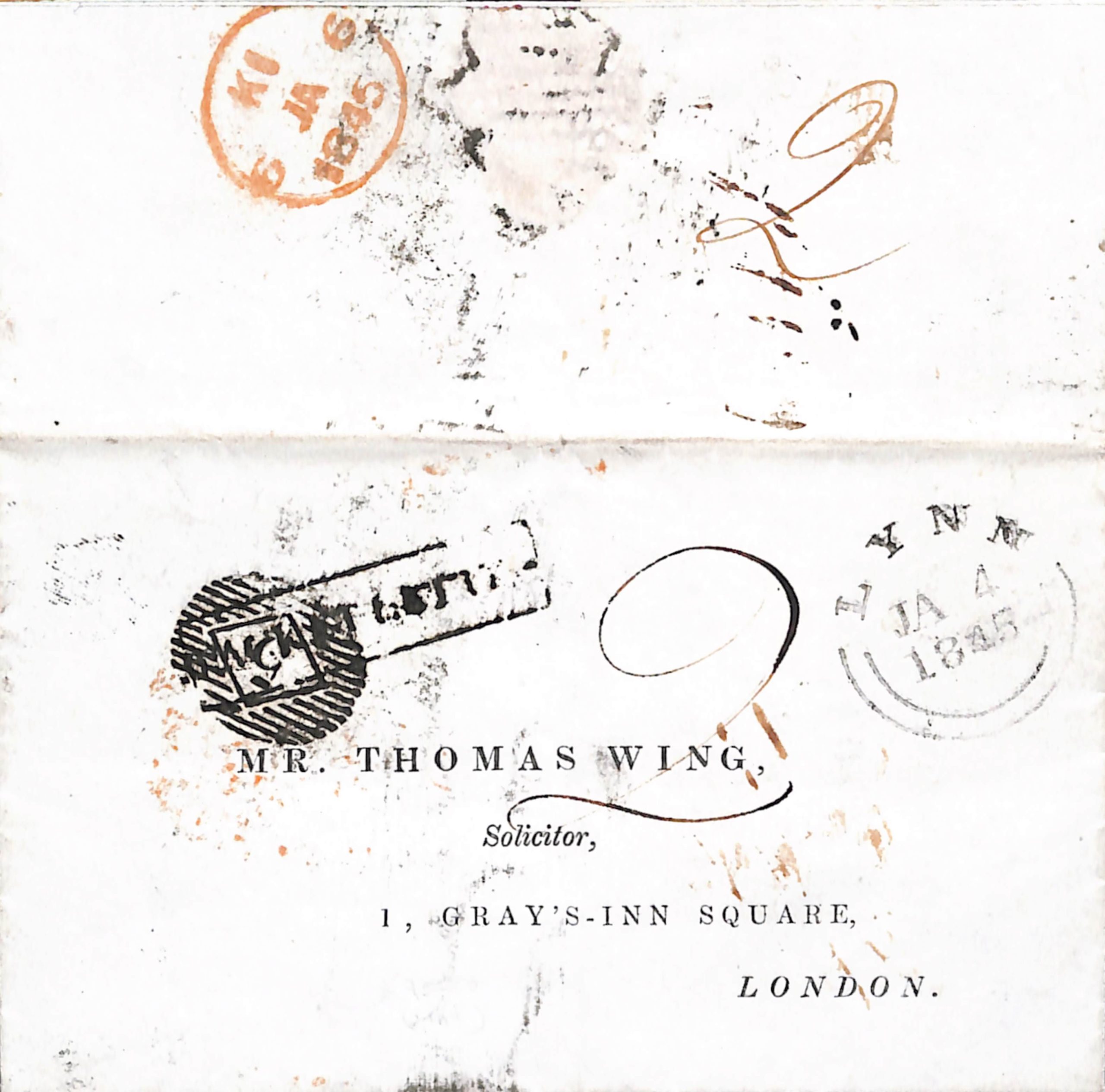 G.B. - Ship Letters - London 1845