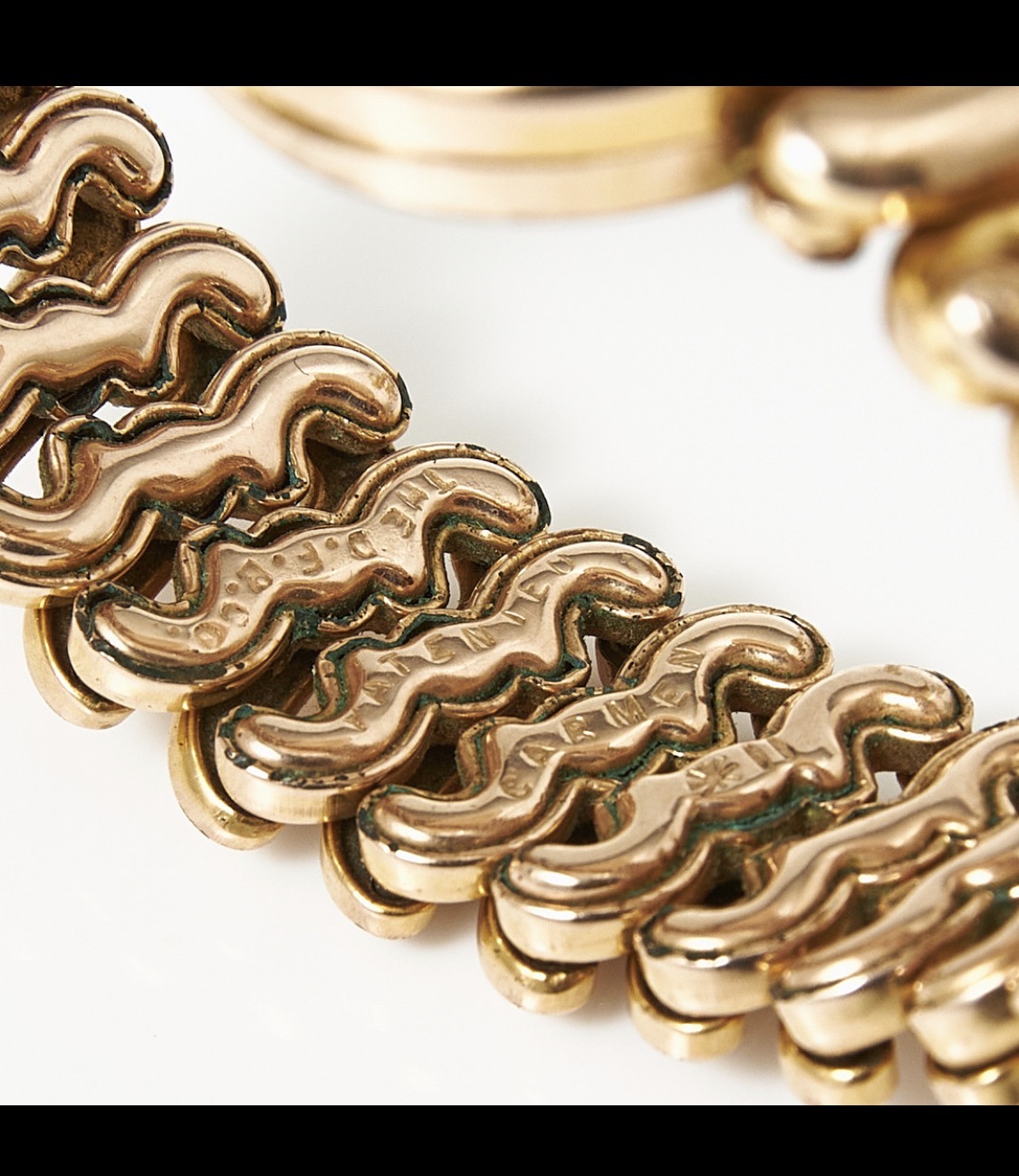 Bracelet, Gilt 20 Century “Carmen Expansion Bracelet“