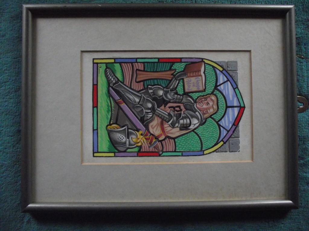 Original Airbrush/Watercolour By Mick Brownfield - "Chanson De Roland" - Circa 1970's