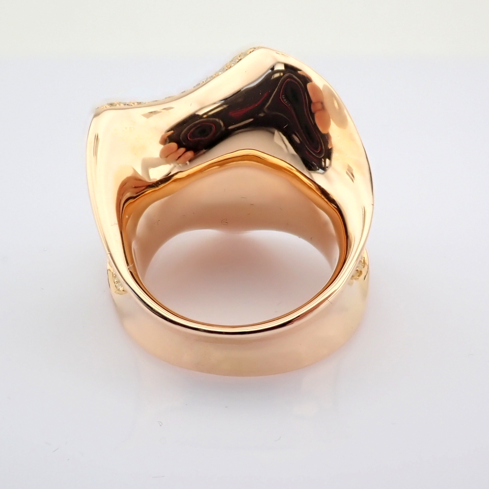 Natural Diamond 18K Rose/Pink Gold Ring