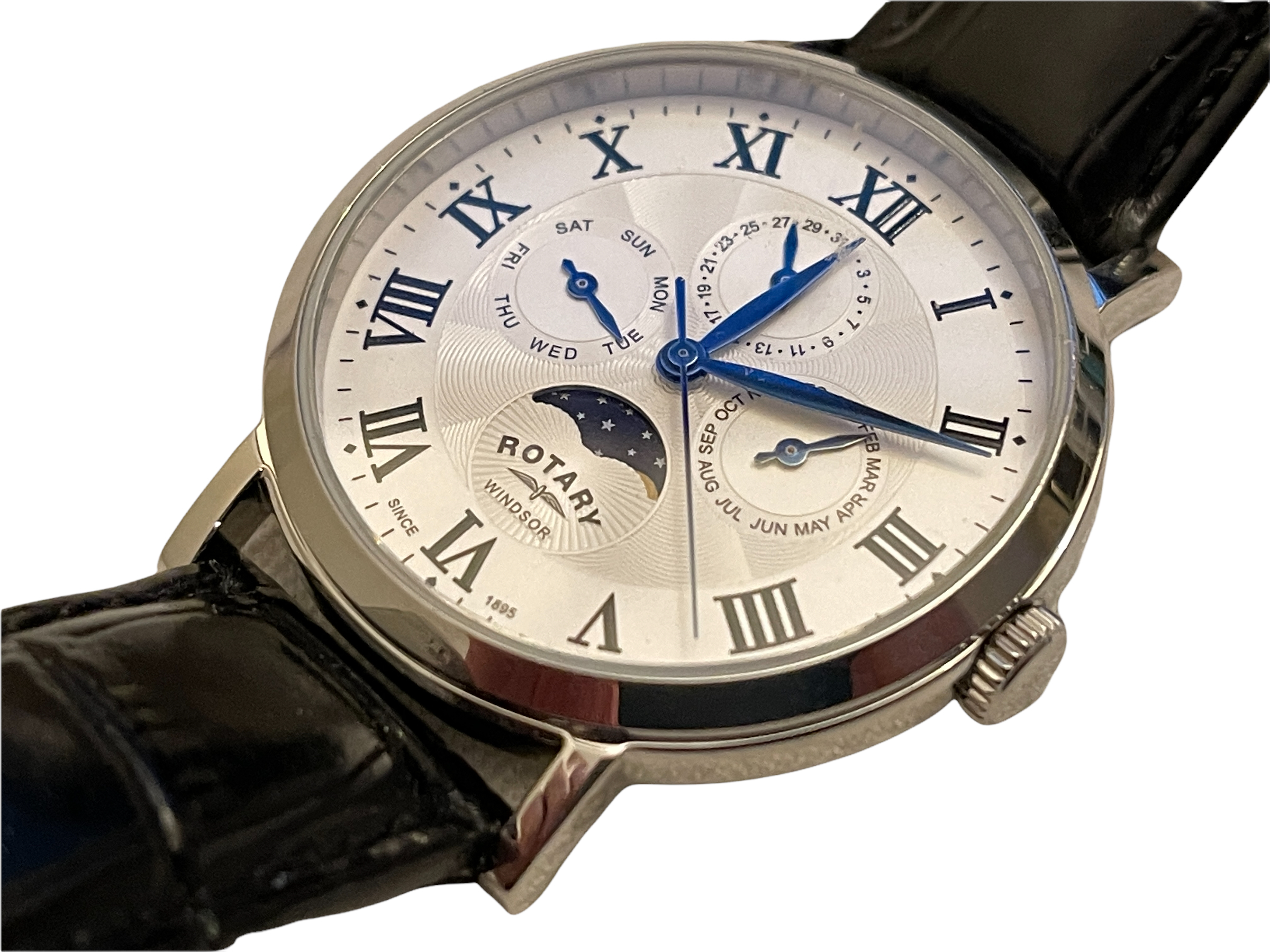 Fully Serviced Working Rotary Chronograph Gents Watch. Lost property From our Private Jet Charter.