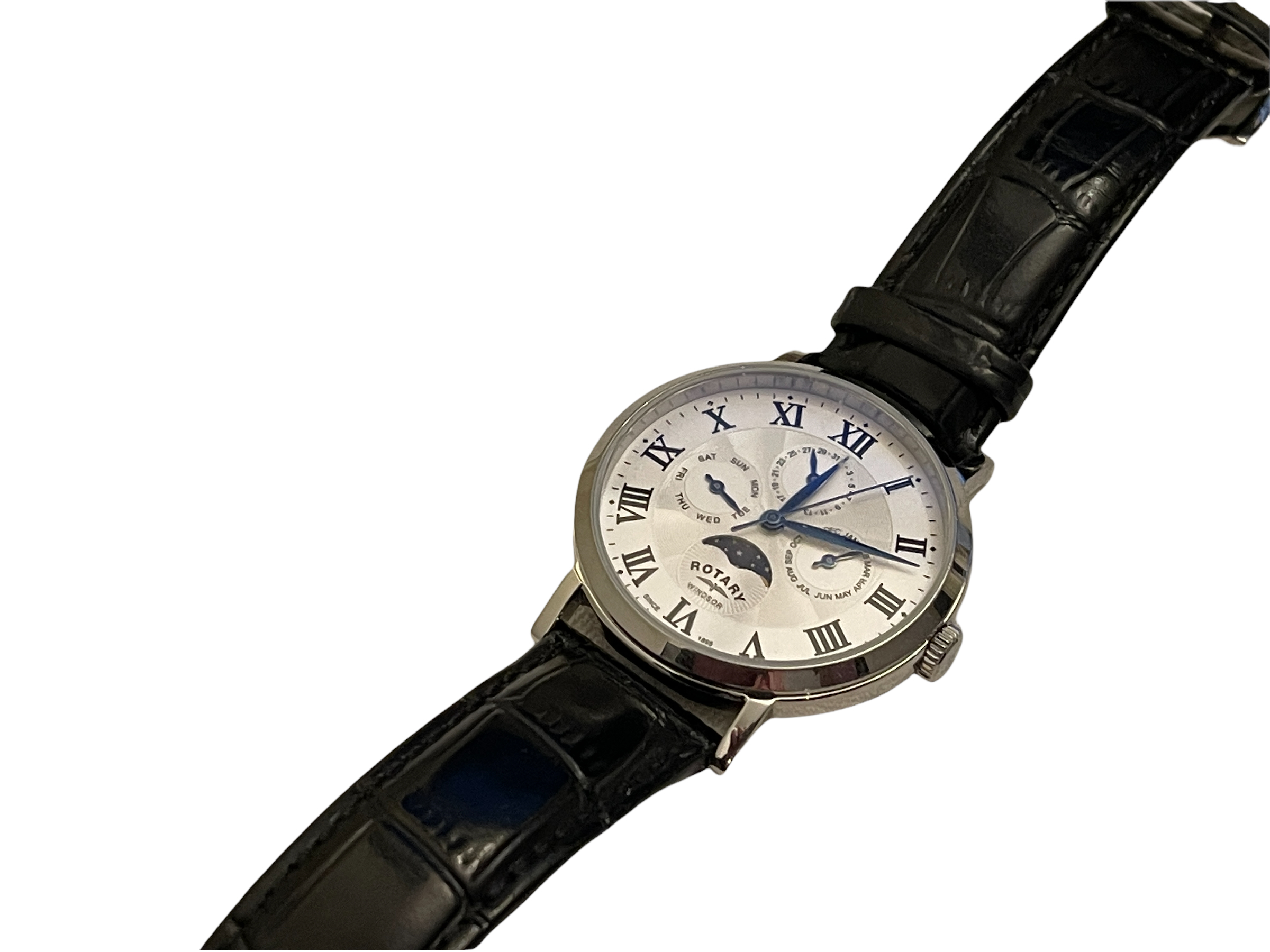 Fully Serviced Working Rotary Chronograph Gents Watch. Lost property From our Private Jet Charter.