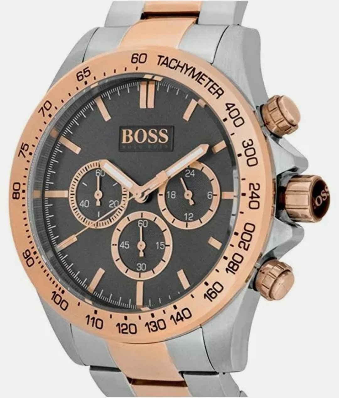 Hugo Boss 1513339 Men's Ikon Two Tone Rose Gold & Silver Chronograph Watch