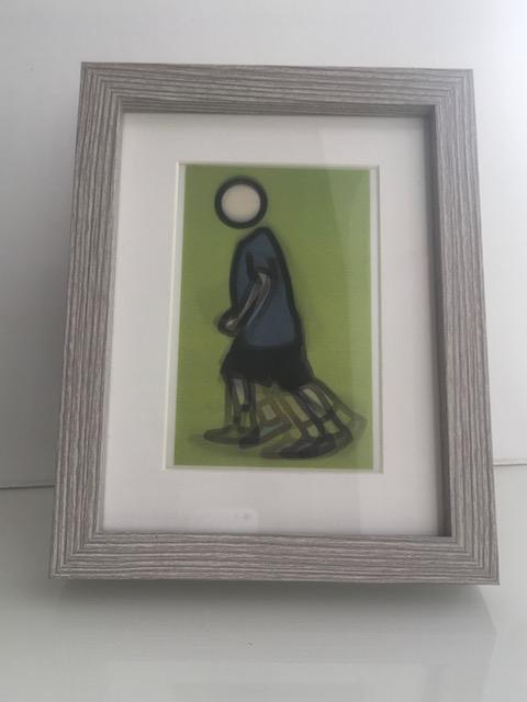 Julian Opie (1958-) Pair of 3D Lenticular Moving Image, In Colours ‘Paul Running’ & ‘Bibi Running’