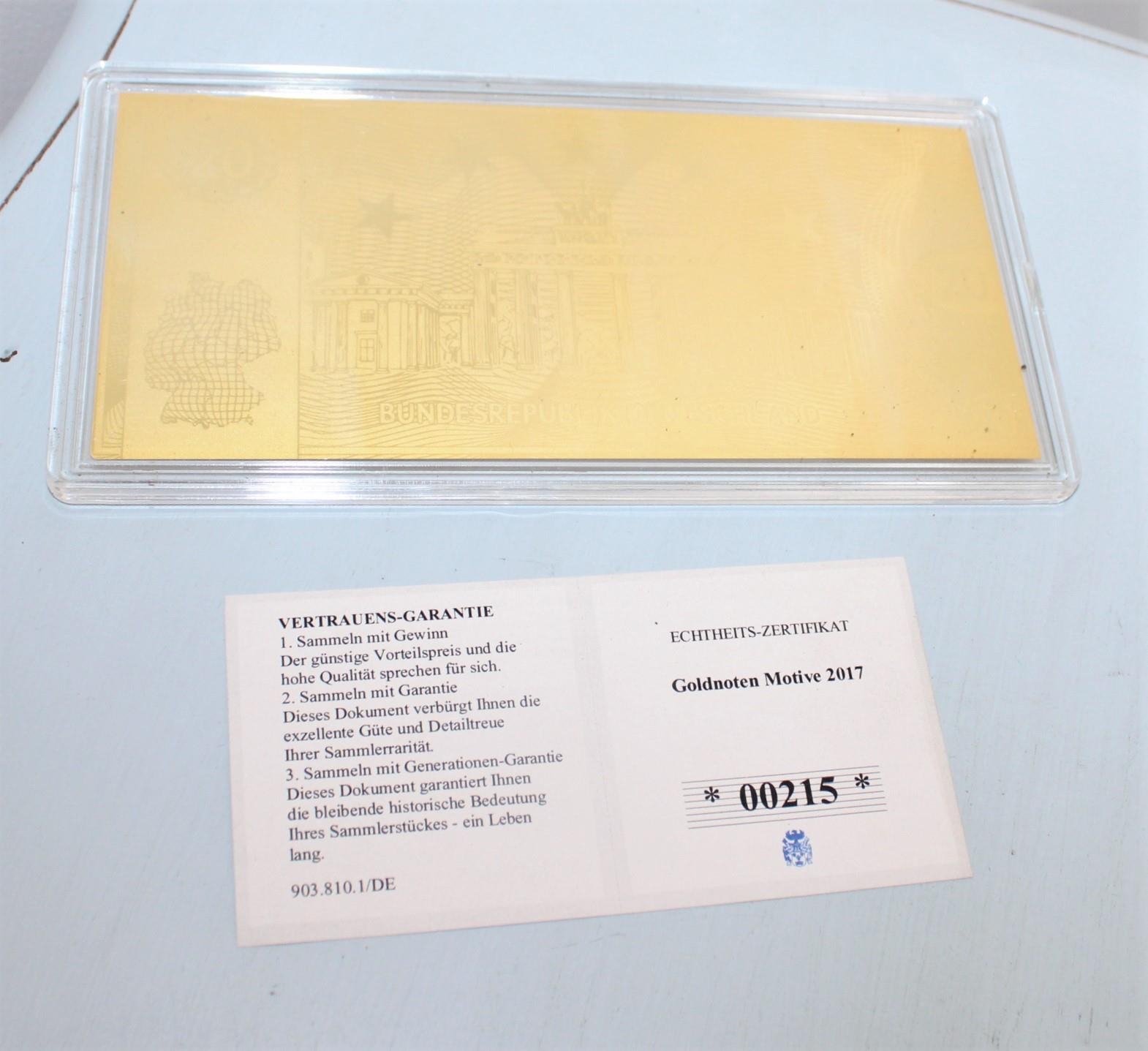 German Collectable Notes Gold & Silver