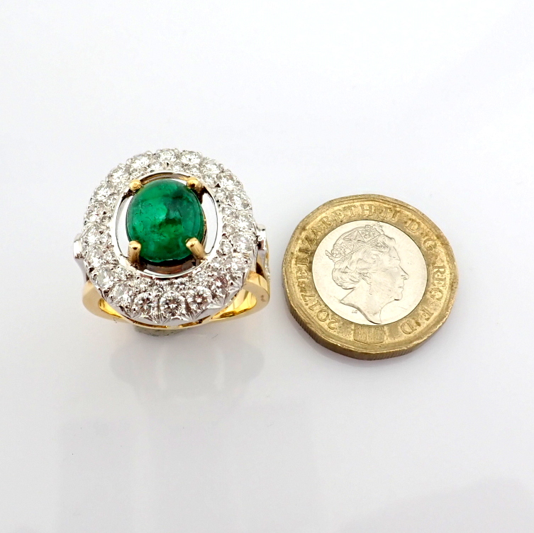 Natural Diamond 18K Yellow Gold Ring