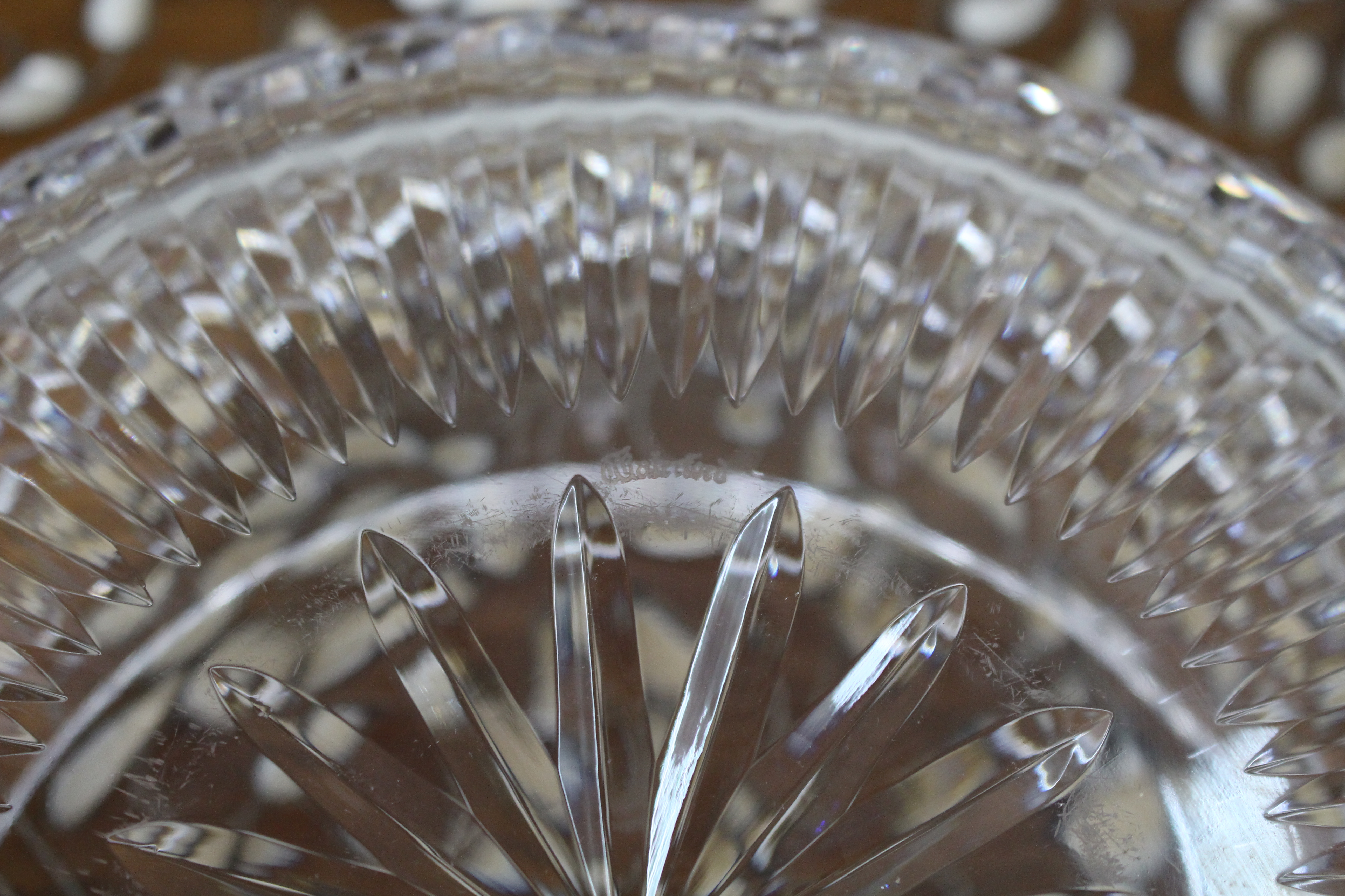 Pair of Vintage Waterford Hand-Cut Crystal Bowls