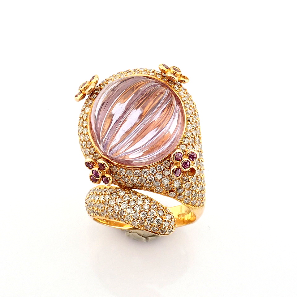 Natural Diamond 18K Rose/Pink Gold Ring
