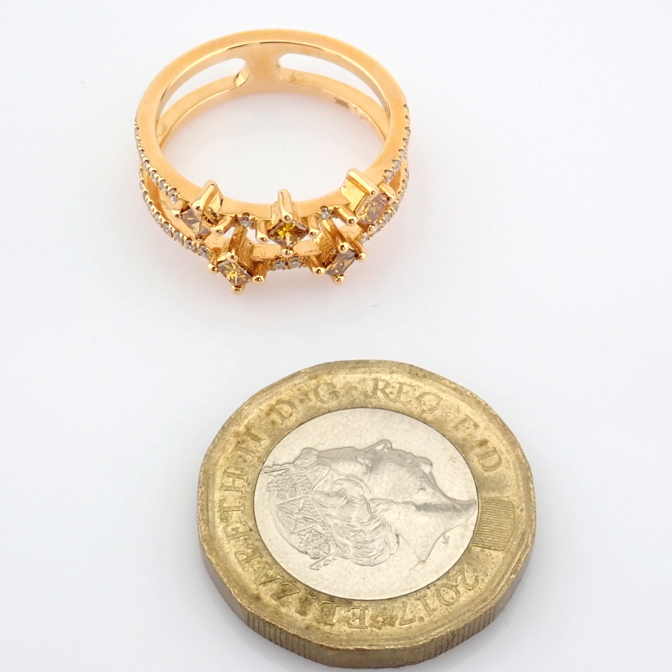 Natural Diamond 18K Rose/Pink Gold Ring