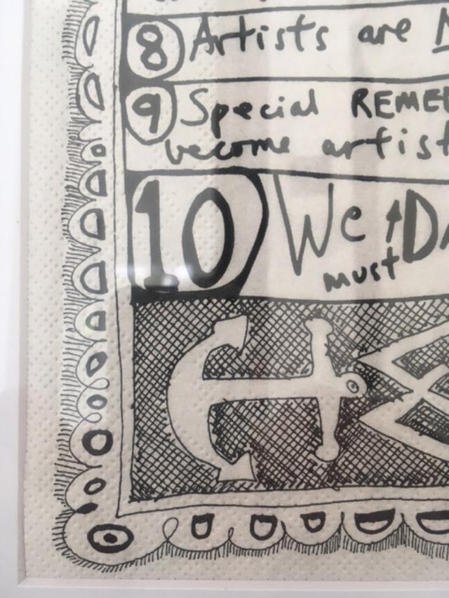 Grayson Perry CBE RA Hon Friba (b1960), By and After, ‘Red Alan Manifesto’, Print On Napkin, 2014