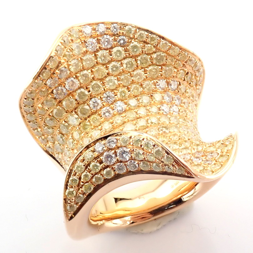 Natural Diamond 18K Rose/Pink Gold Ring