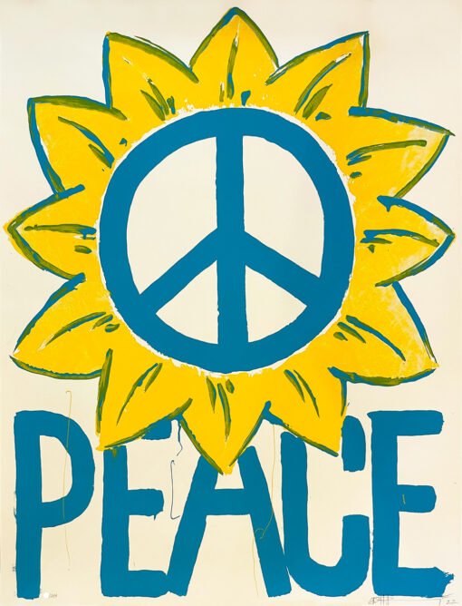 Paul Insect (B 1971) ‘Peace’ For Ukraine, Screeprint, Editioned, Signed, 2022