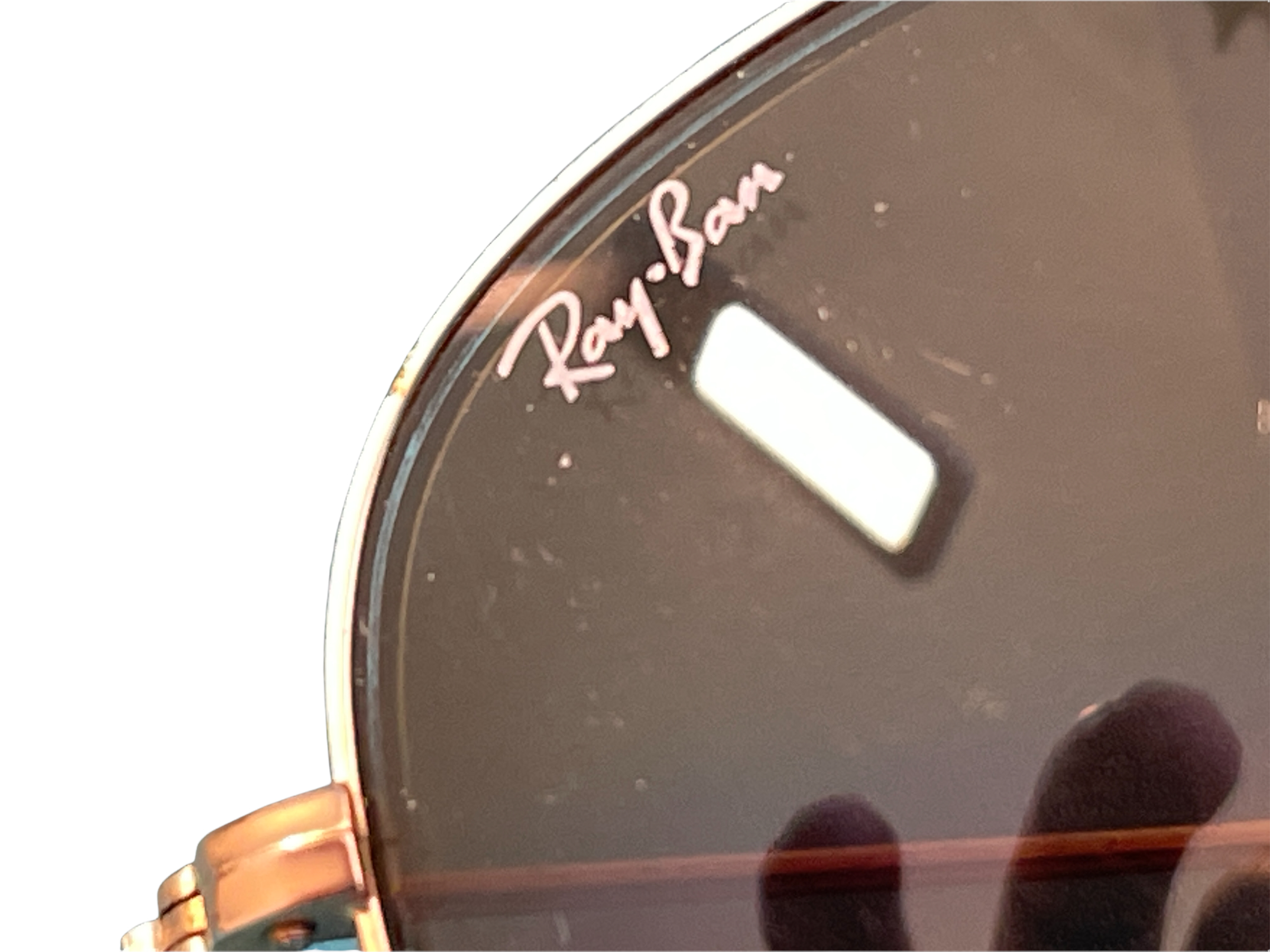 Lost property Vintage Inspired Ray-Ban Gold Tone Aviator Style Sunglasses with Original Case
