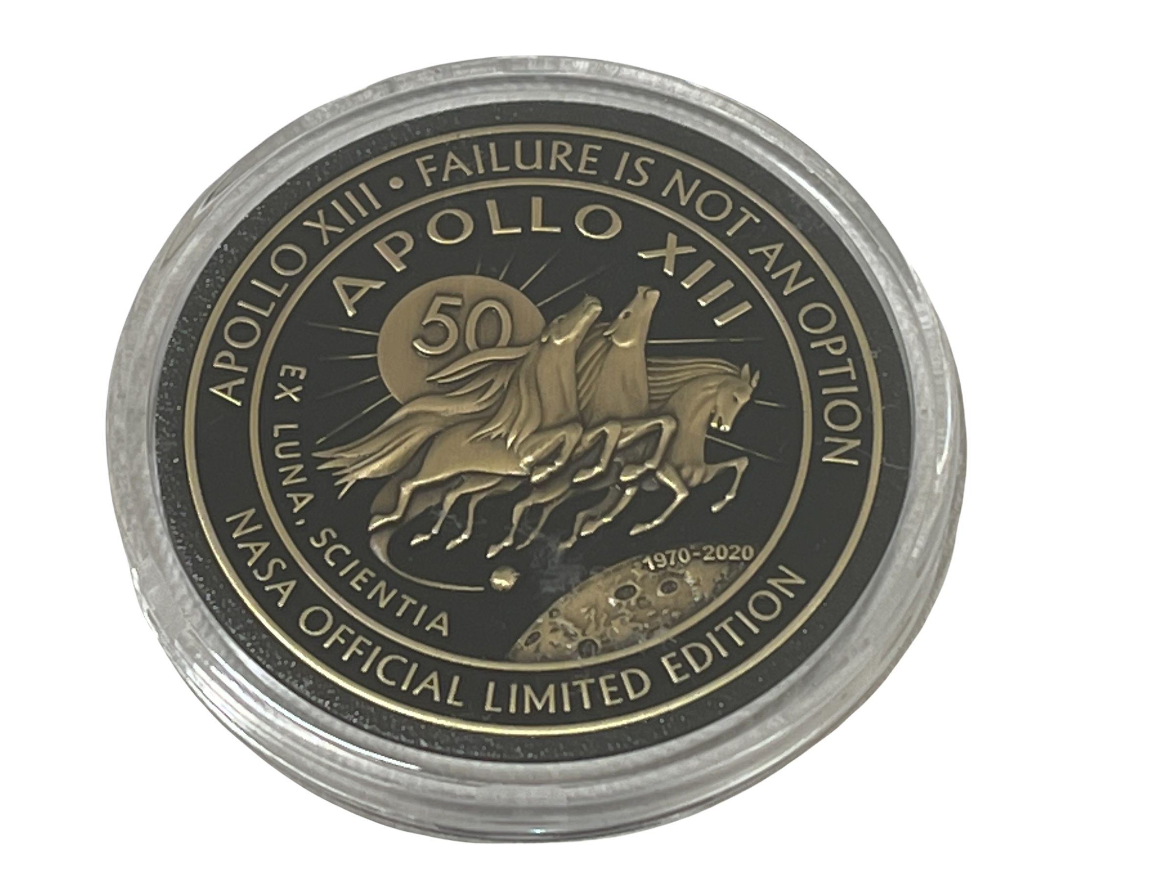 NASA Apollo 13 Medallion 50th Anniversary Contains Flown Command Module Metal That Went to the Moon
