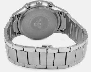 Emporio Armani AR2448 Men's Blue Dial Silver Bracelet Chronograph Watch