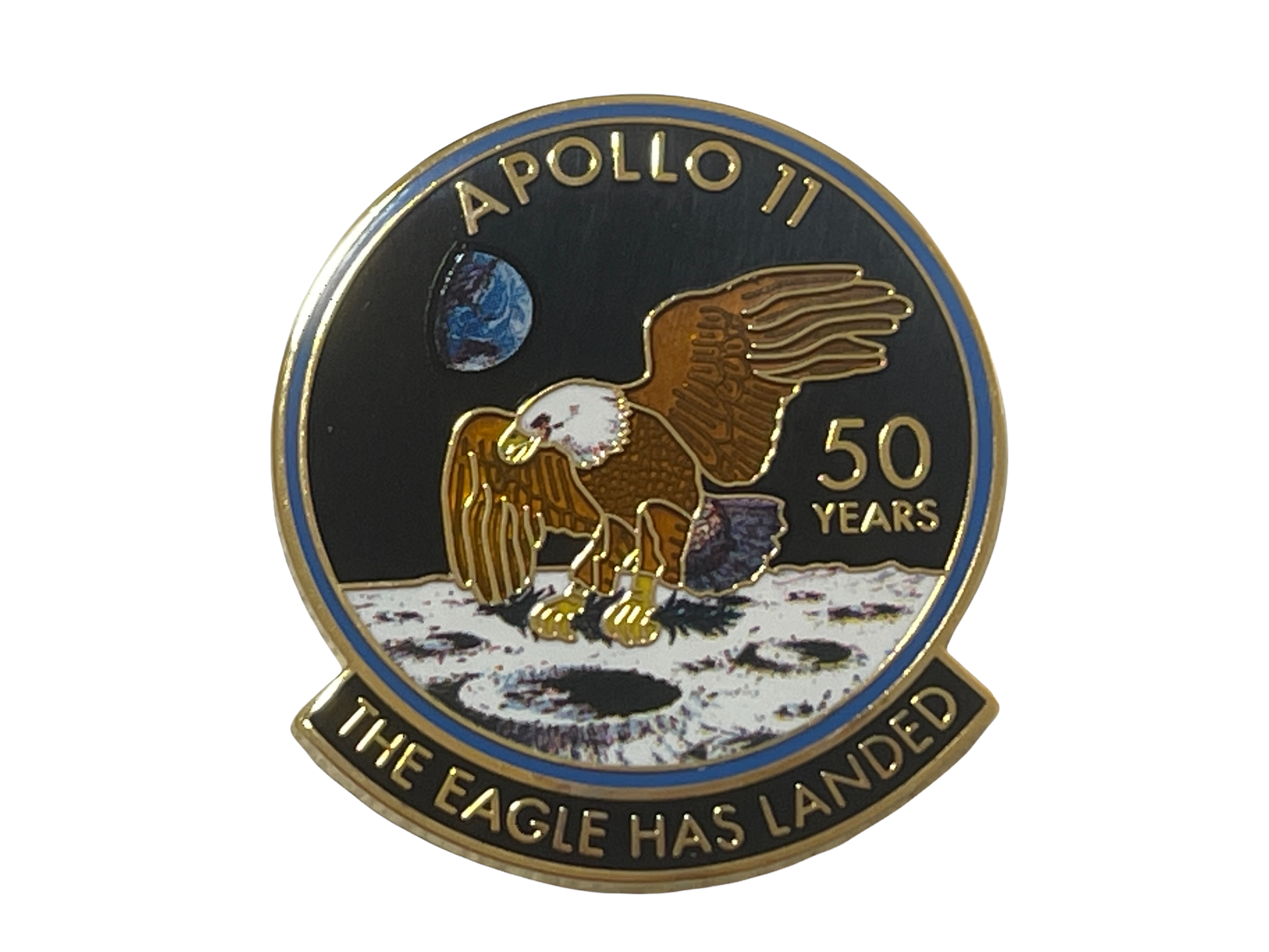The official Nasa Pin Apollo Staff Issue %0th Anniversary of the apollo Program 