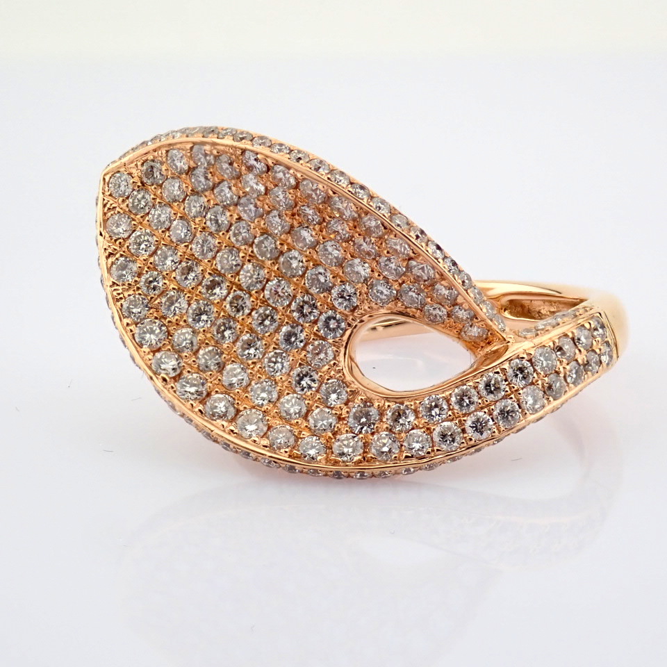 Natural Diamond 18K Rose/Pink Gold Ring