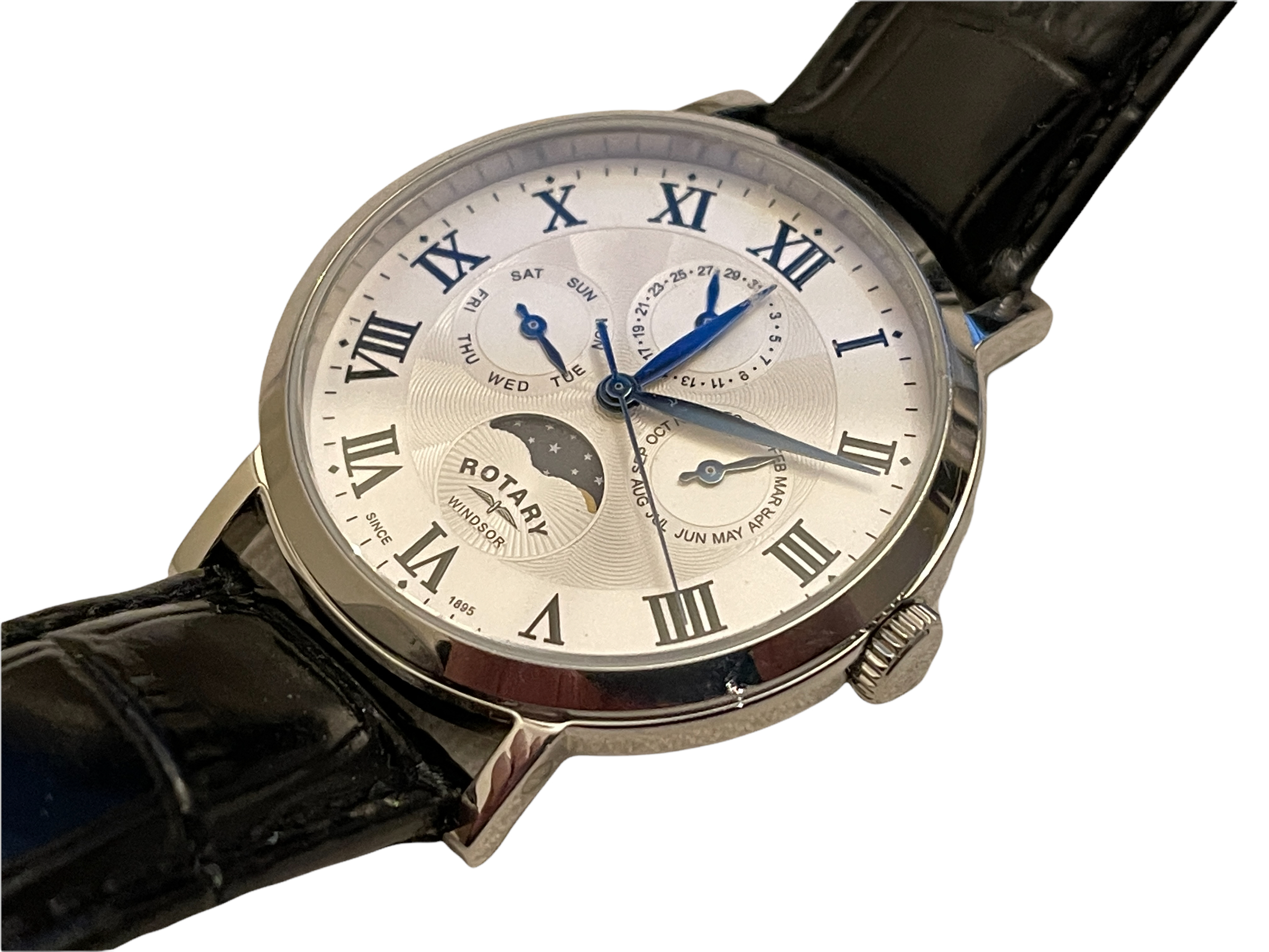 Fully Serviced Working Rotary Chronograph Gents Watch. Lost property From our Private Jet Charter.