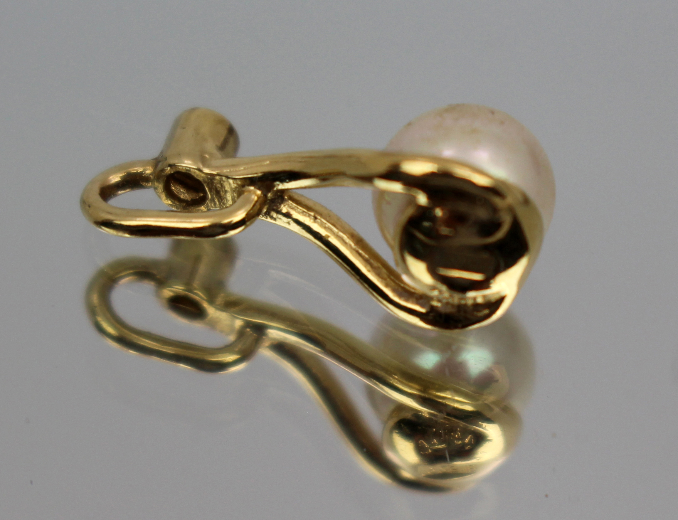 Silver Gilt Pearl Pendant