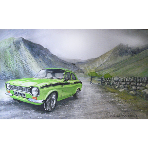 Iconic Ford Escort Mexico Mk 1 1970's Metal SignClassic 1960/1970s Ford Car Approx Size 16" x