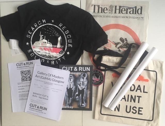 Banksy (b.1974) Authorised ‘Cut & Run - 25 Years Card Labour’, Exhibition, Glasgow GOMA 2023, Ist Ed