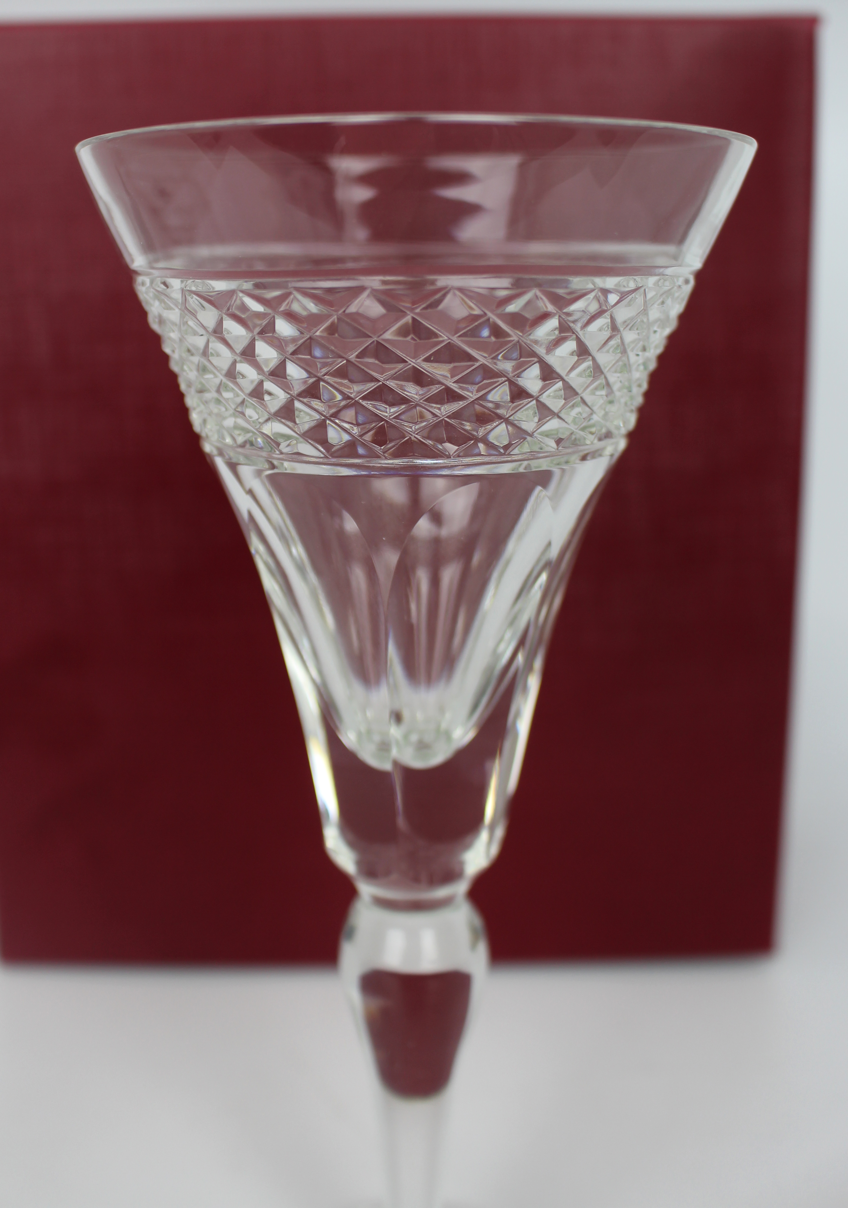 Set of 6 Tudor Crystal Castile Pattern Wine Glasses
