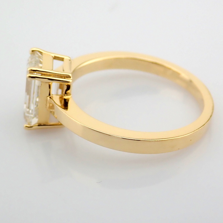 Emerald Cut Lab-Grown Diamond Ring - 2.1 Total Carat (IGI Certified)
