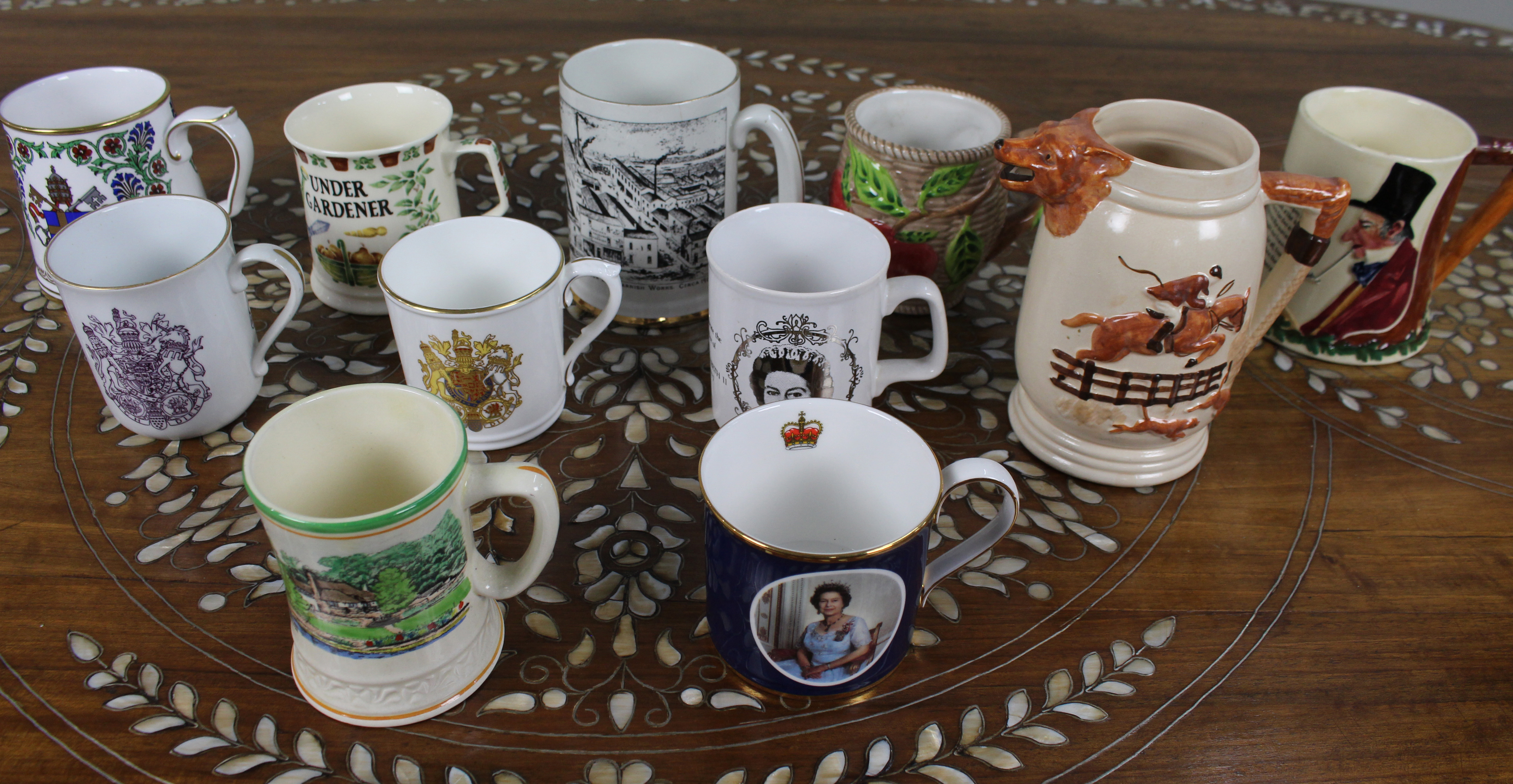 Collection of 11 Antique & Vintage Tankards & Mugs