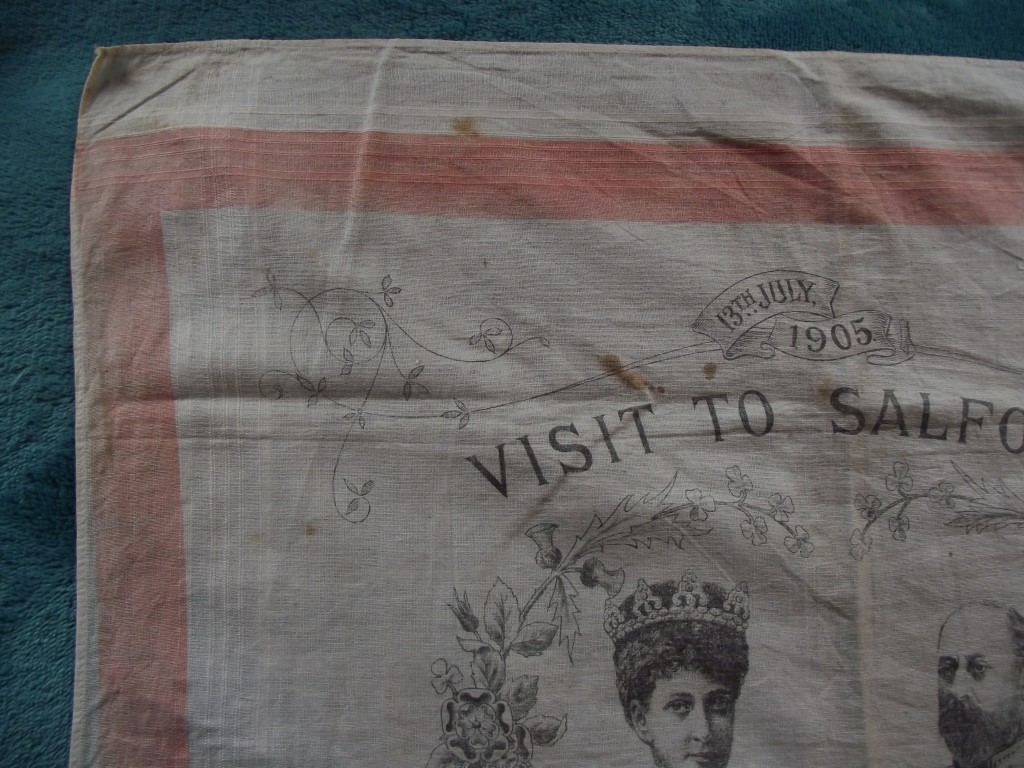 Commemorative Handkerchief - Royal Visit To Salford July 13th 1905