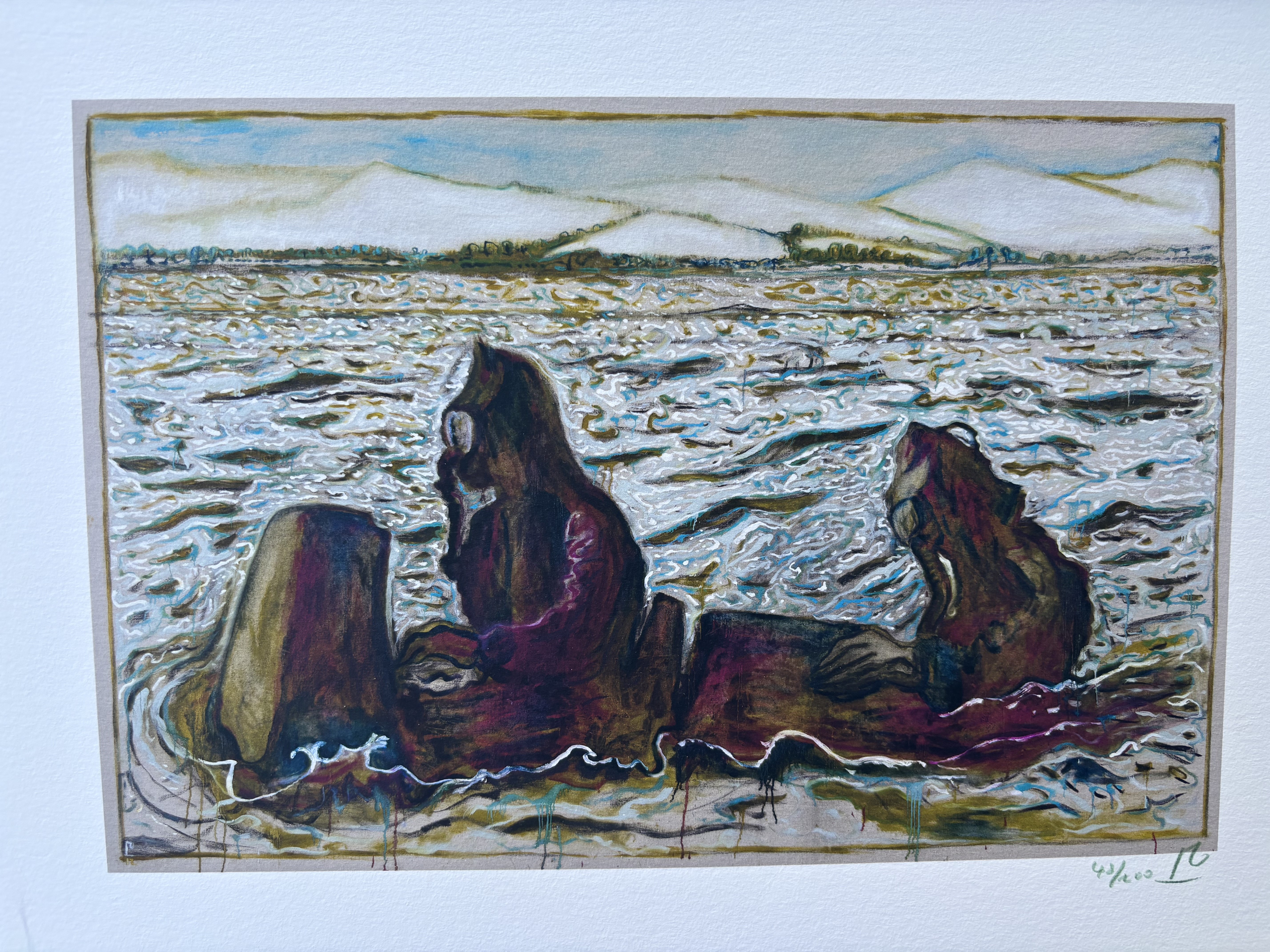 Billy Childish Hand Signed Limited Edition Free Post UK The Three Standing Stones