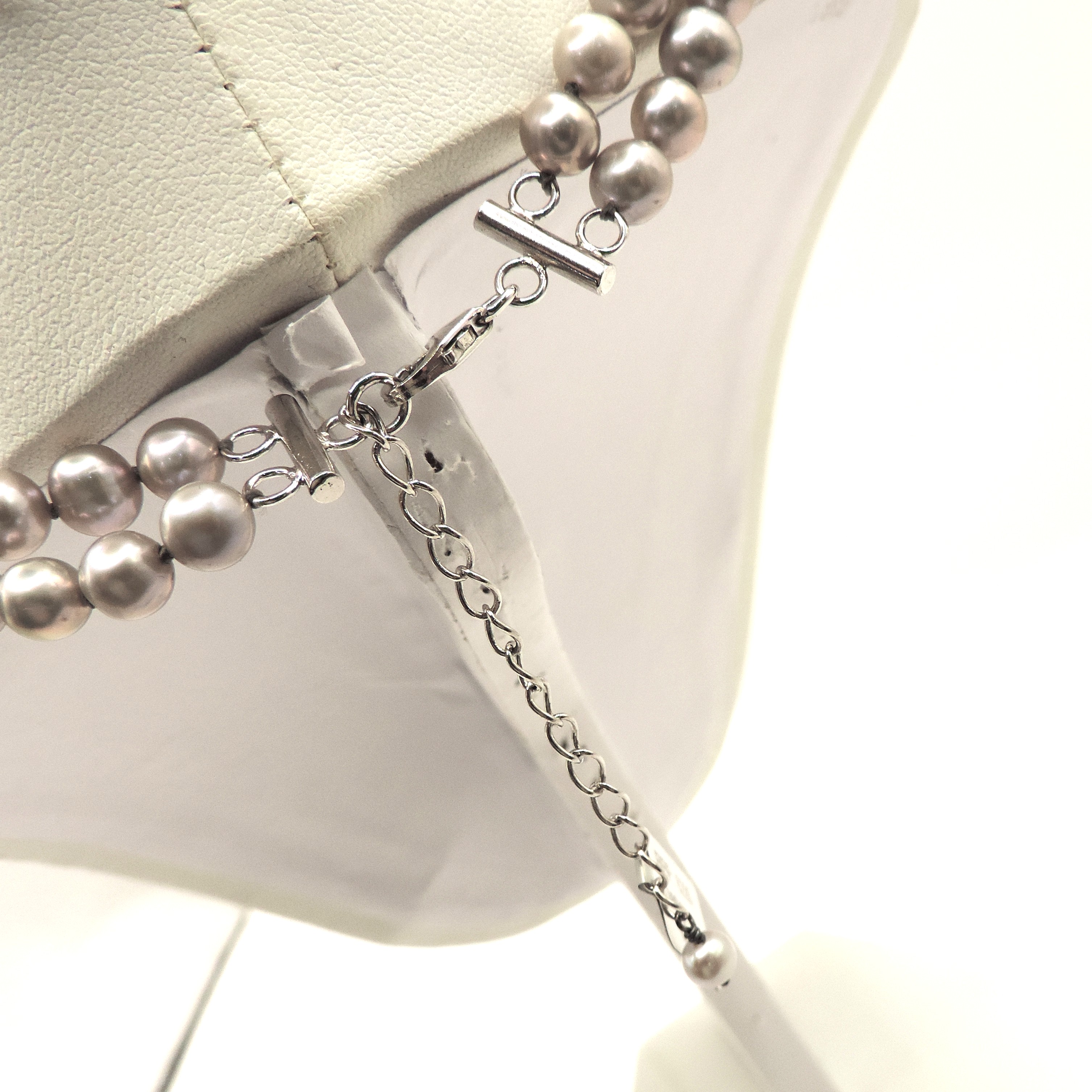 Freshwater Grey Cultured Pearl Necklace New With Gift Box RRP £235.00