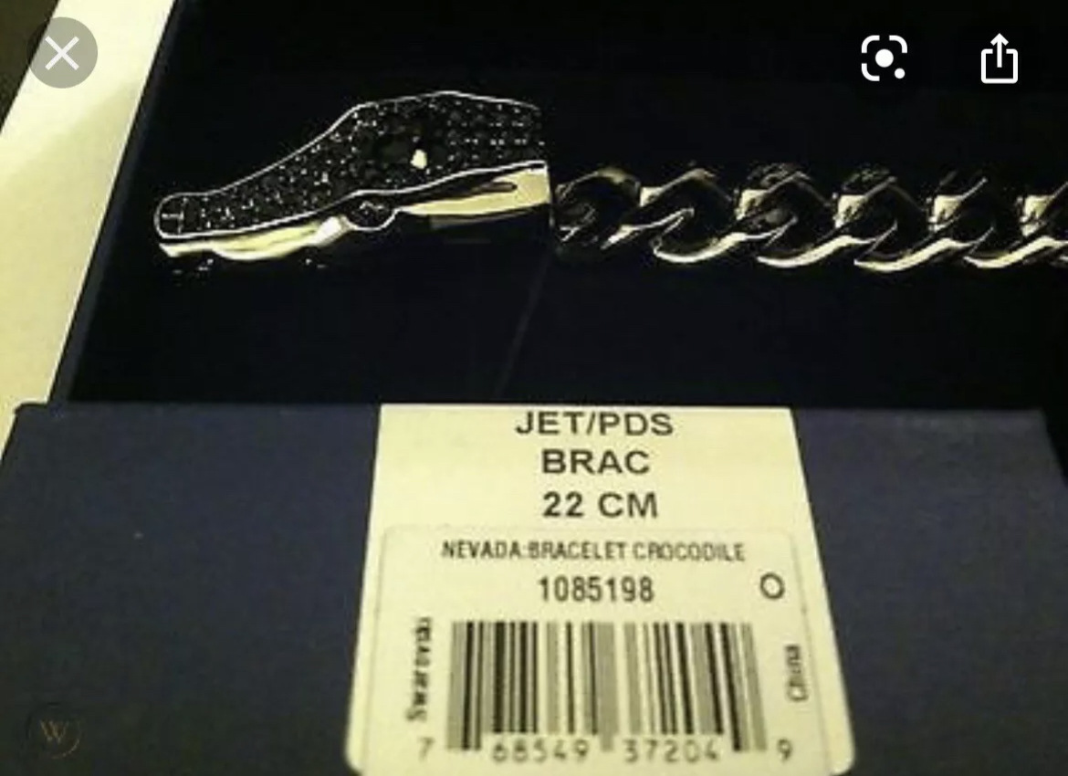Genuine Swarovski Crocodile Bracelet Old Collection