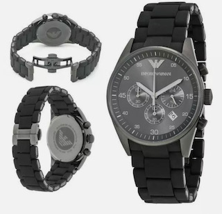 Emporio Armani AR5889 Men's Sportivo Black Dial Quartz Chronograph Watch