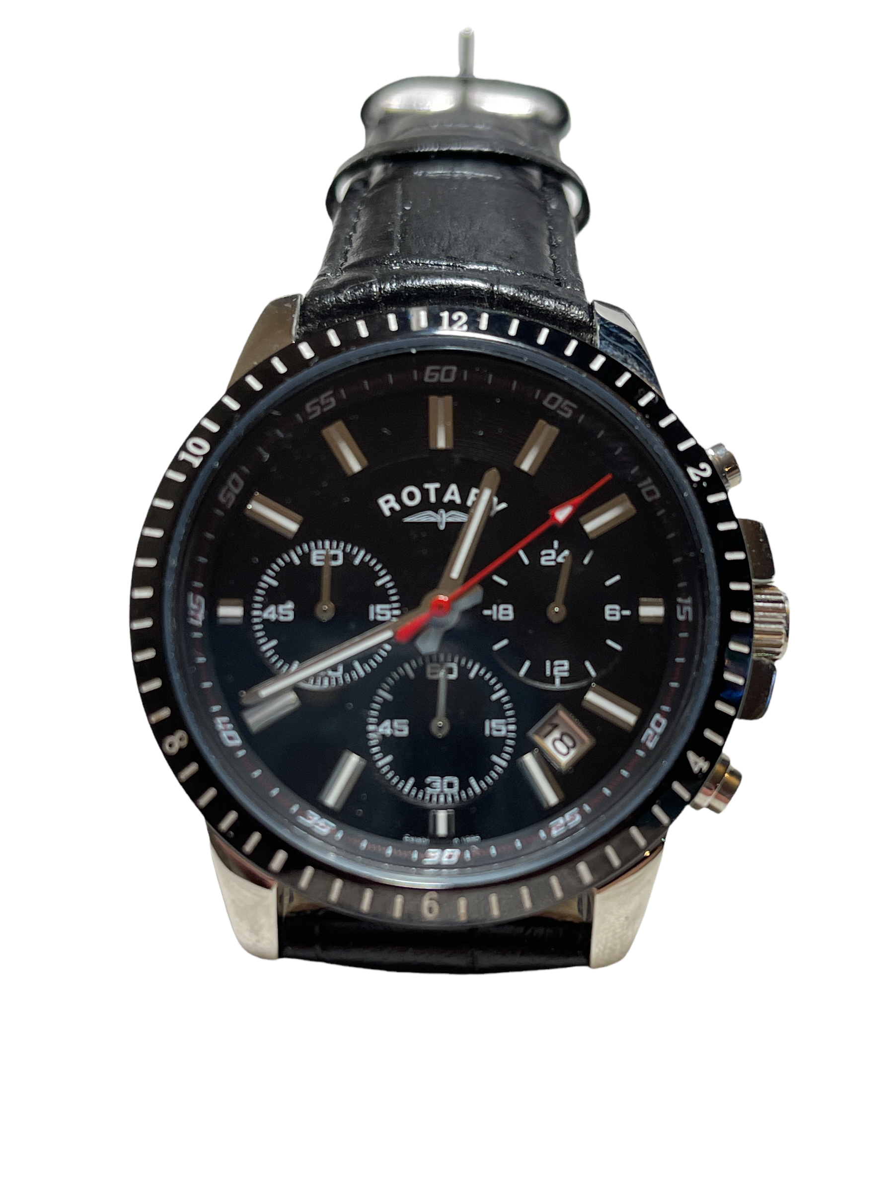 Rotary mens Chronograph watch surplus stock from our private jet charter.