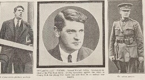 Michael Collins Shot Dead Ambushed By Ira Rebels 1922 NewspaperOriginal Complete Edition Of The