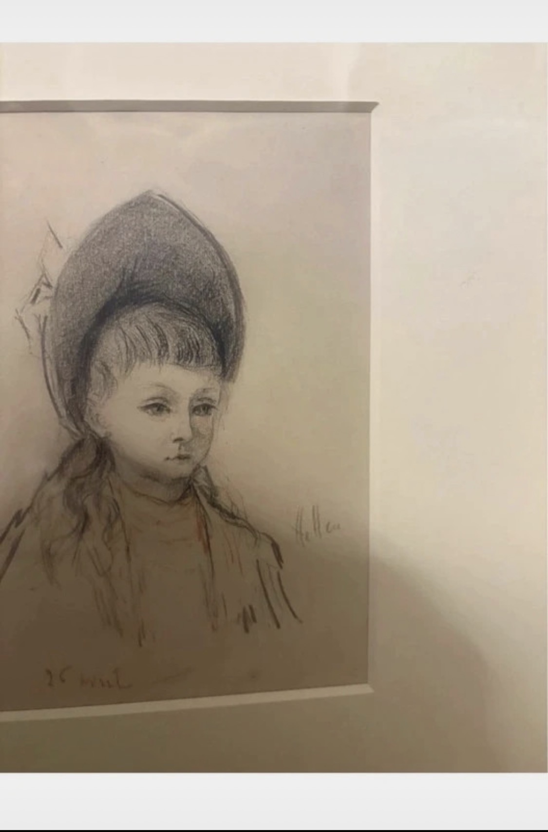After Paul Cesar Helleu Portrait; Pencil and Crayon
