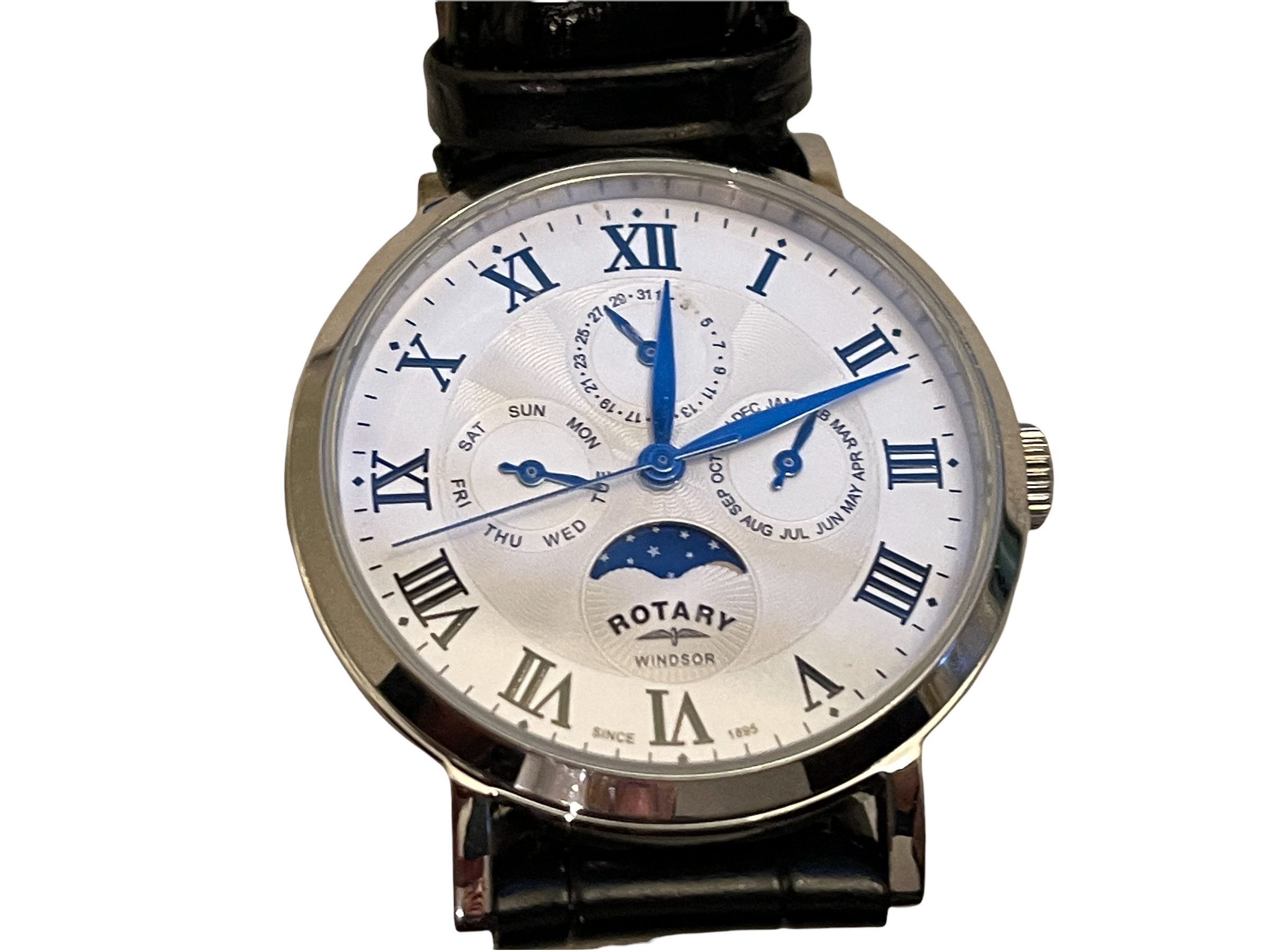 Fully Serviced Working Rotary Chronograph Gents Watch. Lost property From our Private Jet Charter.
