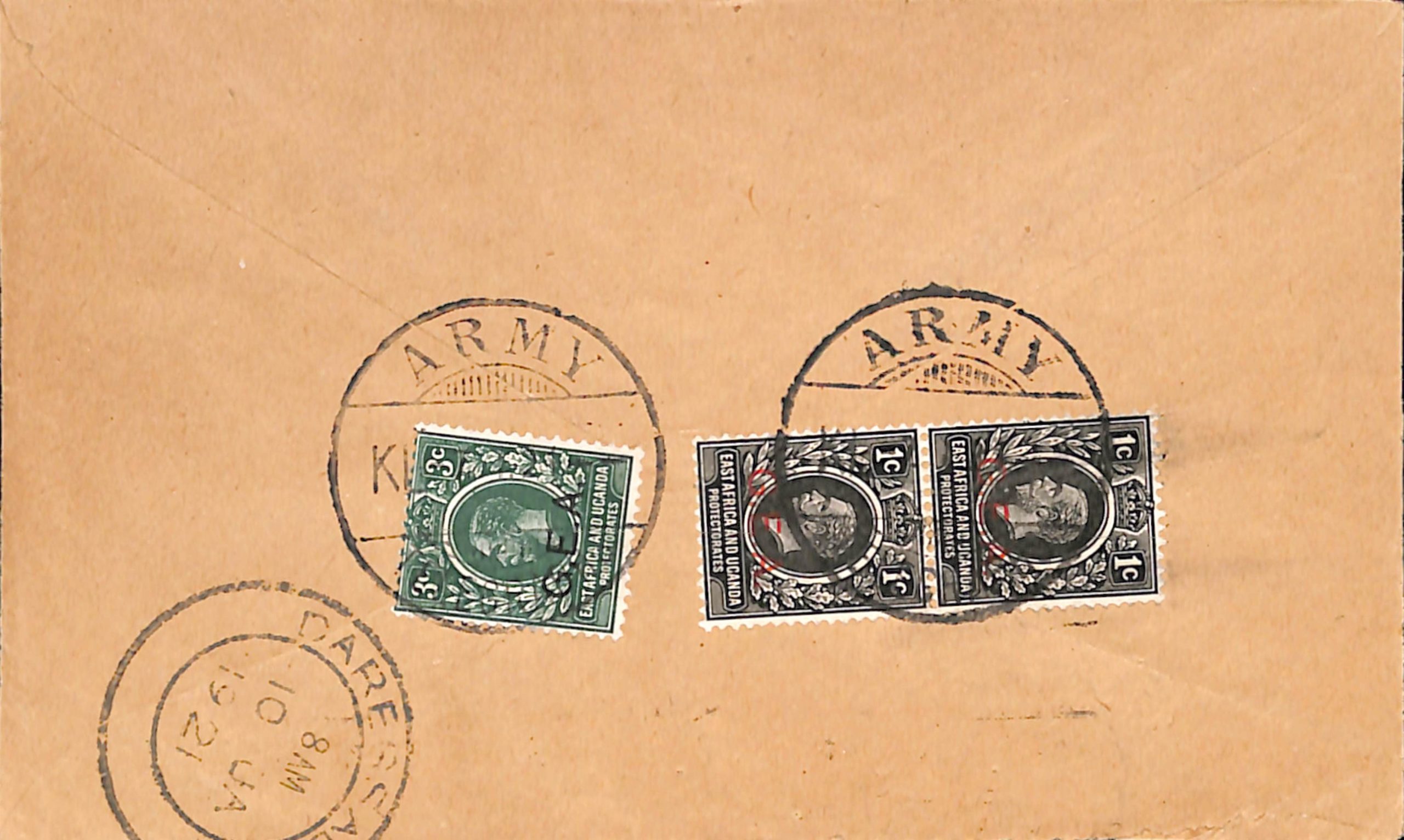 Tanganyika 1921 (Jan. 7)