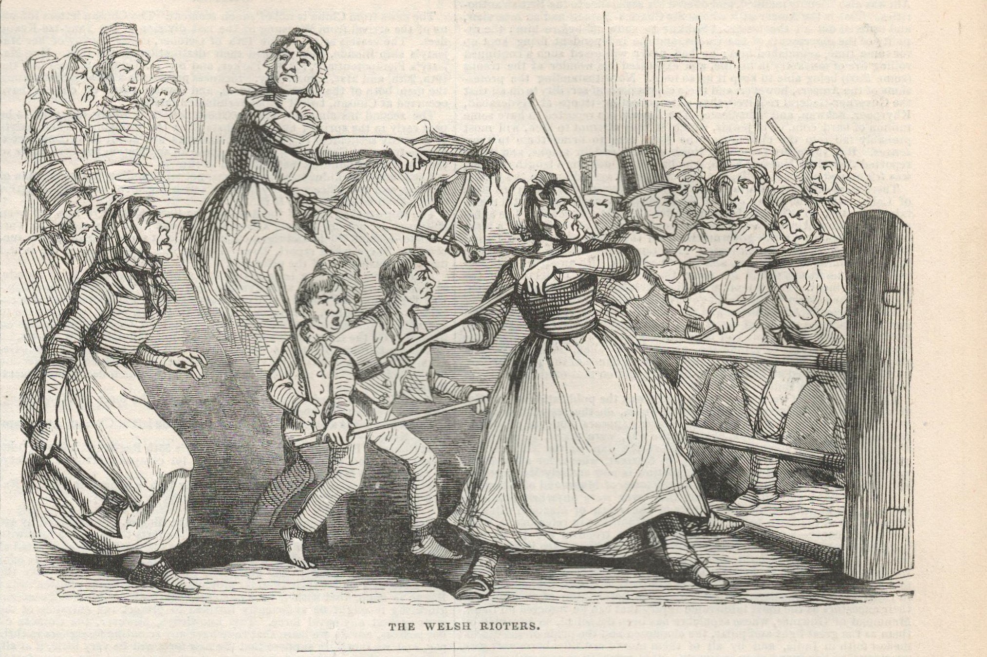 The Victorian 1843 Welsh Rebecca Riots Rural West Wales Antique PaperAntique Complete Edition Of The