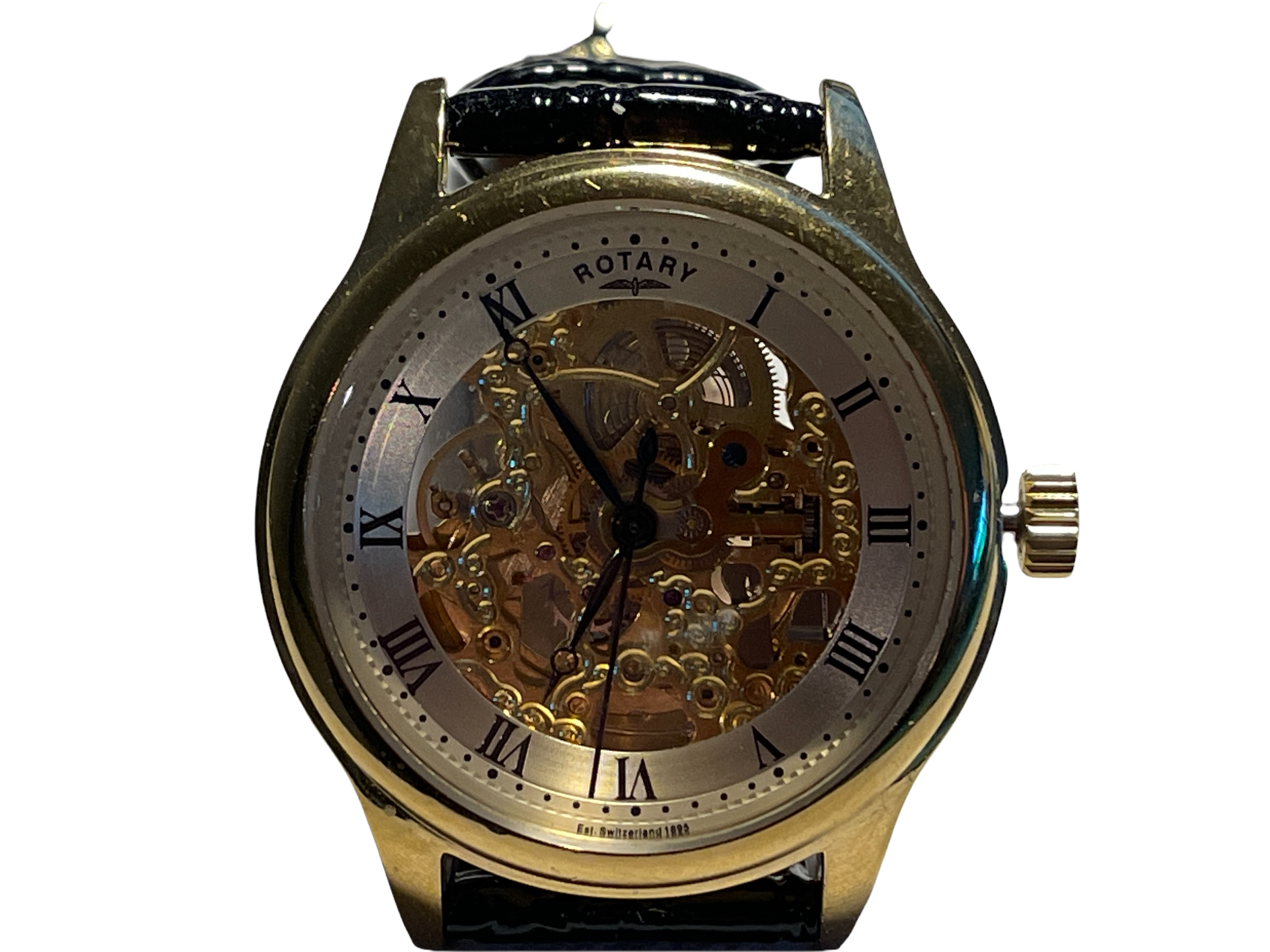 Gents Automatic Skeleton Mens Watch Rotary