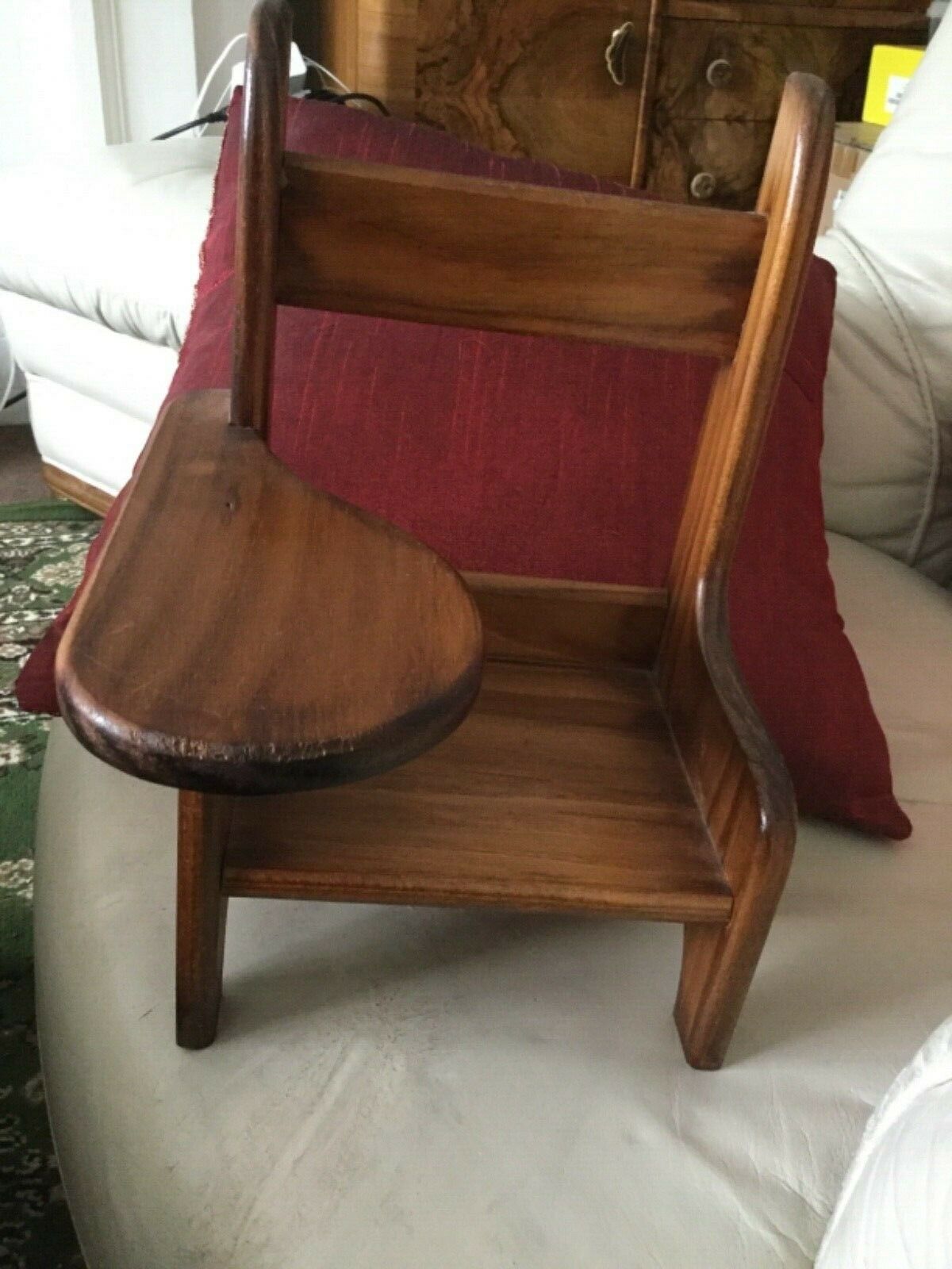 Andrew Schofield Victorian Doll Sitting On A Very Cute Wooden Chair