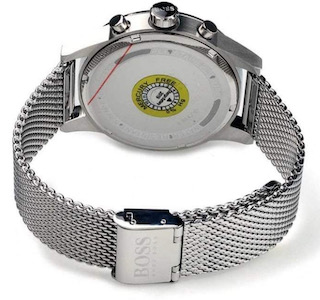 Hugo Boss 1513441 Men's Jet Blue Dial Silver Mesh Band Chronograph Watch