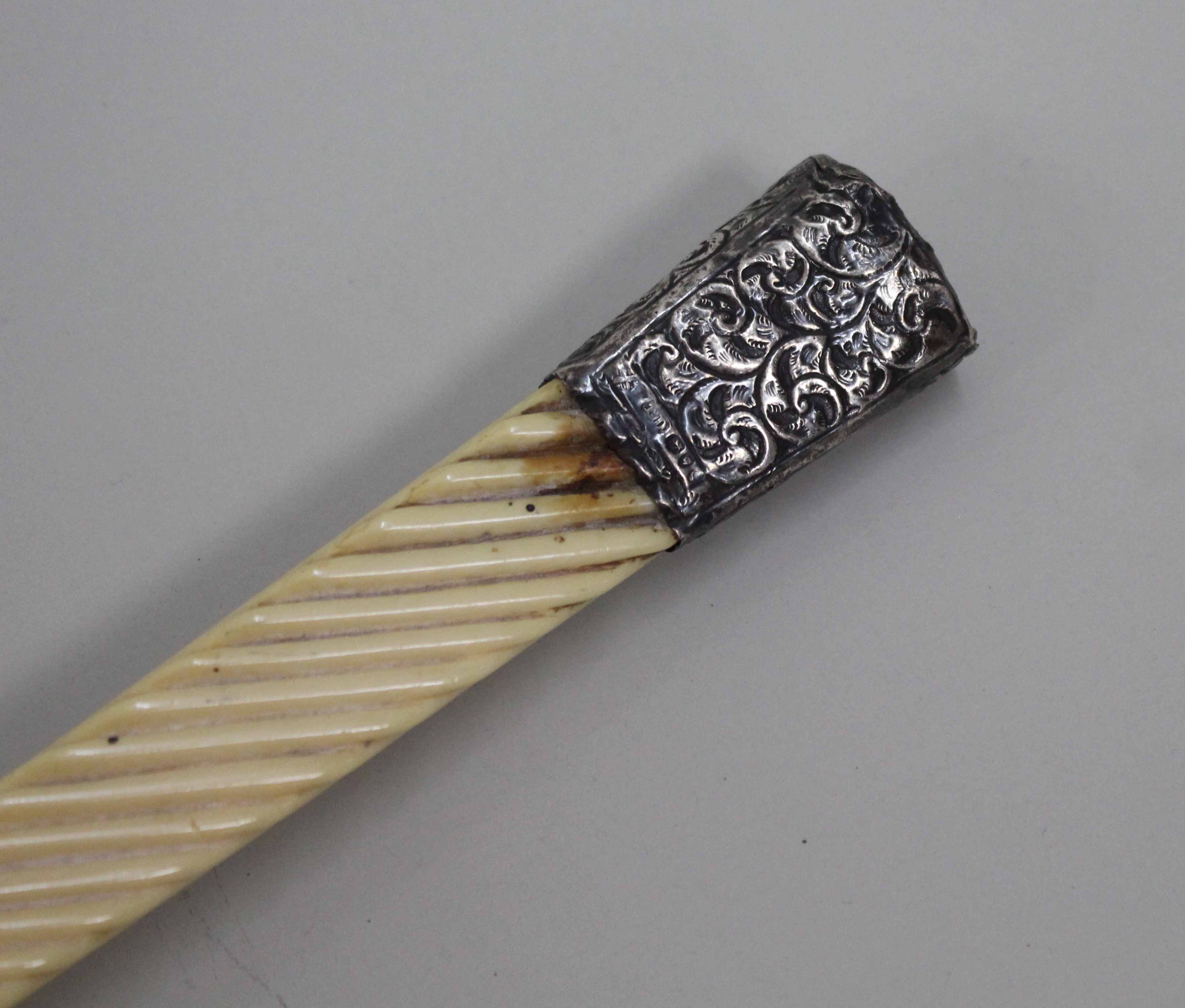 Antique Umbrella wih Silver Ferrule
