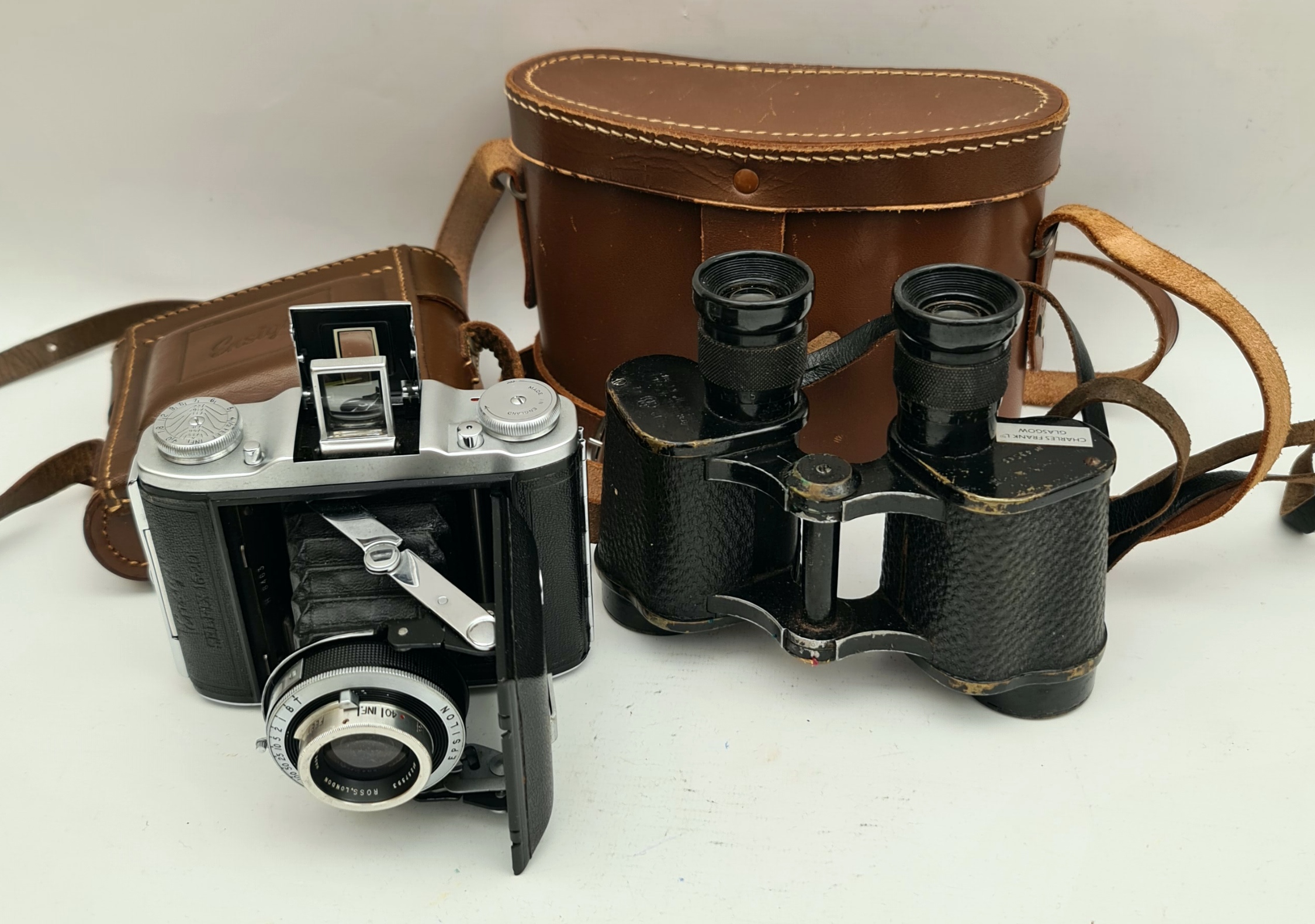 Military Binoculars & Agfa Camera