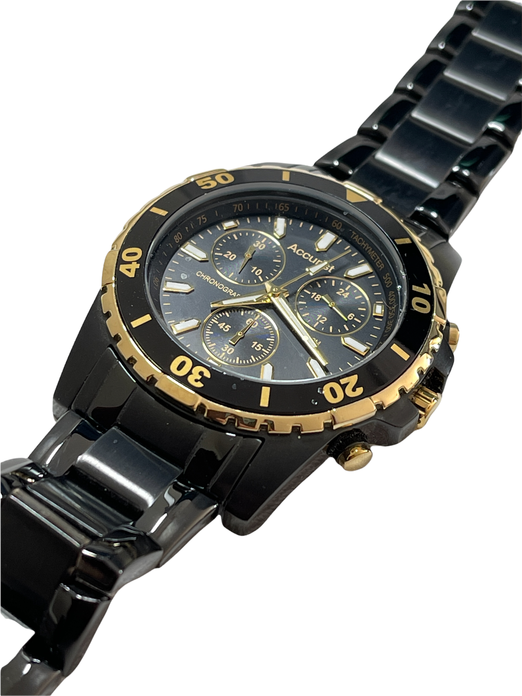 Accurist Chrono Mens Watch, Working Not Fully Tested, Surplus Stock from our Private Jet Charter