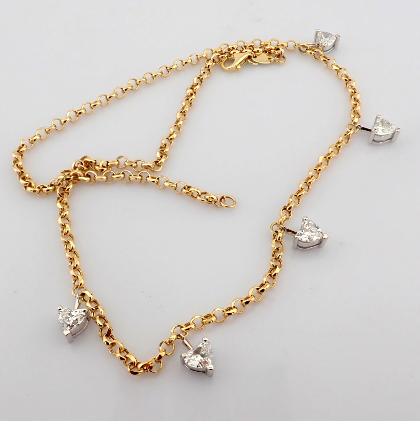Heart Cut Lab-Grown Diamond Necklace - 2.04 Total Carat (MDI Certified)